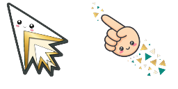 Cursor preview: Triangle Cascade - 1 - cute-cursor.com