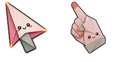Cursor preview: Rose Ash Origami - 1 - cute-cursor.com