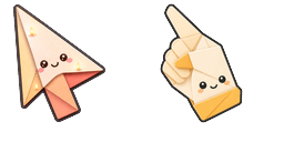 Cursor preview: Candle Paper Fold - 1 - cute-cursor.com