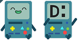 Cursor preview: BMO Game Buddy - 17 - cute-cursor.com