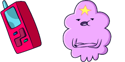 Cursor preview: Lumpy Space Princess - 1 - cute-cursor.com