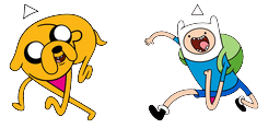 Cursor preview: Adventure Time Finn Jake Running Cursor - 18 - cute-cursor.com