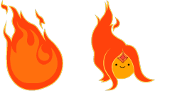 Cursor preview: Flame Princess - 20 - cute-cursor.com