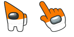 Cursor preview: Among Us India Flag Colors - 1 - cute-cursor.com