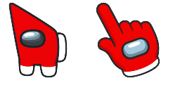 Cursor preview: Among Us Morocco Flag Colors - 10 - cute-cursor.com