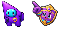معاينة المؤشر: Among Us Show Purple aka Chief of Security - 1 - cute-cursor.com