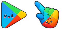 Cursor preview: Google Play - 1 - cute-cursor.com