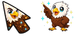 Cursor preview: Jackie Sparkle Bald Eagle - 1 - cute-cursor.com