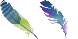 Cursor preview: Bird Feather - 1 - cute-cursor.com