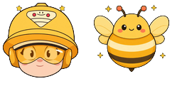 Cursor preview: Brawl Stars Bea Honey Glow - 1 - cute-cursor.com