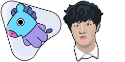Cursor preview: Custom BTS J-Hope Cursor Pack - 1 - cute-cursor.com