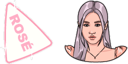 Cursor preview: Rosé Blackpink - 1 - cute-cursor.com