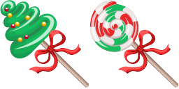 Cursor preview: Christmas Candies - 1 - cute-cursor.com