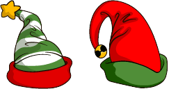Cursor preview: Elf Hat Candy - 1 - cute-cursor.com