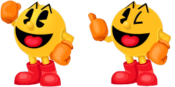 Cursor preview: Pac-Man World - 1 - cute-cursor.com