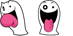 Cursor preview: Bero Bero Ghost - 1 - cute-cursor.com