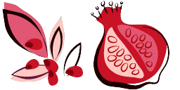 Cursor preview: Cute Pomegranate Cursor Pack - 1 - cute-cursor.com