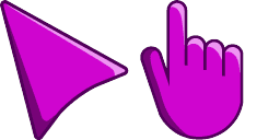 Cursor preview: Soft Purple - 39 - cute-cursor.com