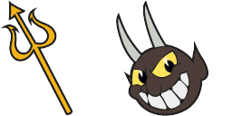 Cursor preview: Cute Cursor Cuphead Pack - 1 - cute-cursor.com