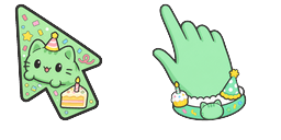 Cursor preview: Capoo Birthday - 1 - cute-cursor.com