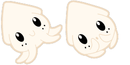 Cursor preview: Cute Squid - 1 - cute-cursor.com