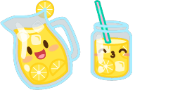 Cursor preview: Whimsy Cute Duo - 1 - cute-cursor.com
