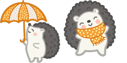 Cursor preview: Cute Hedgehog - 1 - cute-cursor.com