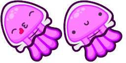 Cursor preview: Jellyfish - 1 - cute-cursor.com
