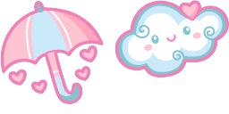 Cursor preview: Rainy Day Charm - 1 - cute-cursor.com