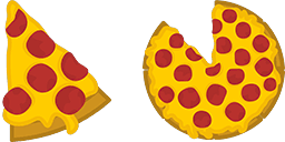 Cursor preview: Pepperoni Pizza - 1 - cute-cursor.com