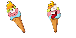 Cursor preview: Ice Cream Delight - 1 - cute-cursor.com