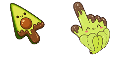 Cursor preview: Bright Avocado - 1 - cute-cursor.com