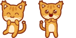 Cursor preview: Kawaii Cute Lynx - 1 - cute-cursor.com