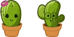 Cursor preview: Cactus Pal - 1 - cute-cursor.com