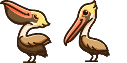 Cursor preview: Inspired by the Graceful Brown Pelican - 1 - cute-cursor.com