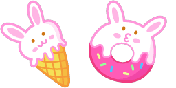 Cursor preview: Cute Rabbit - 1 - cute-cursor.com