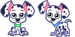 Cursor preview: Cute Dalmatian Puppy - 1 - cute-cursor.com