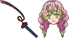 Cursor preview: Mitsuri Kanroji - 1 - cute-cursor.com