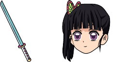 Cursor preview: Kanao Tsuyuri - 1 - cute-cursor.com