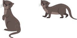 Cursor preview: Sneaky Weasel - 1 - cute-cursor.com