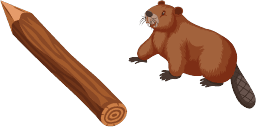Cursor preview: Woodland Beaver - 1 - cute-cursor.com