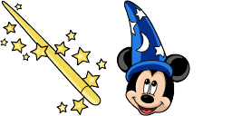 Cursor preview: Sorcerer Mickey - 1 - cute-cursor.com