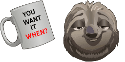 Cursor preview: Flash Slothmore - 1 - cute-cursor.com