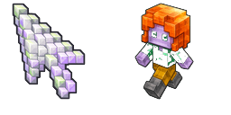 Cursor preview: Minecraft Crystal Alex - 65 - cute-cursor.com