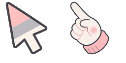 Cursor preview: Blush Graphite Palette - 49 - cute-cursor.com