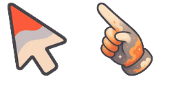 Cursor preview: Ember Mist Palette - 51 - cute-cursor.com