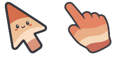 Cursor preview: Terracotta Sand Palette - 65 - cute-cursor.com