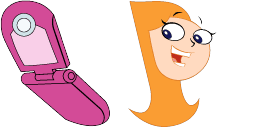 Cursor preview: Candace Flynn - 66 - cute-cursor.com