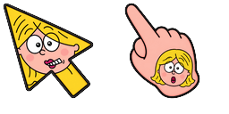 Cursor preview: Lizzie McGuire - 60 - cute-cursor.com