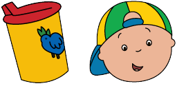Cursor preview: Caillou - 66 - cute-cursor.com
